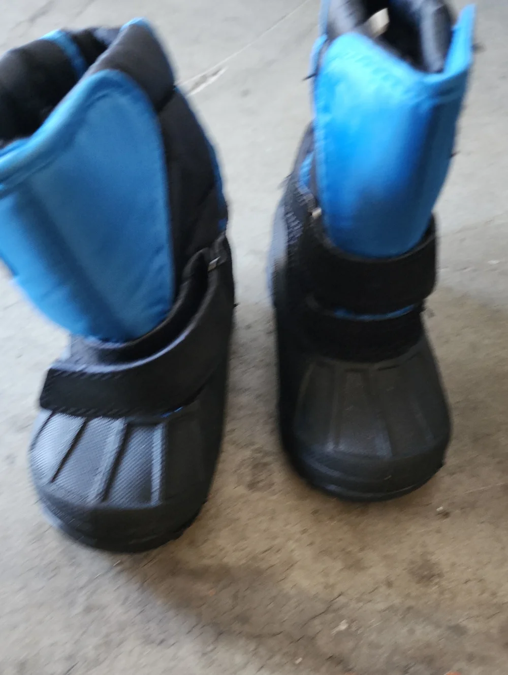 Kids Waterproof Winter Boots - Blue and Black